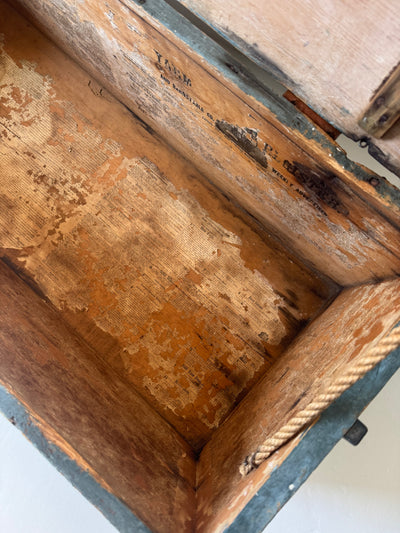 Antique Sea Chest - Rope Handle