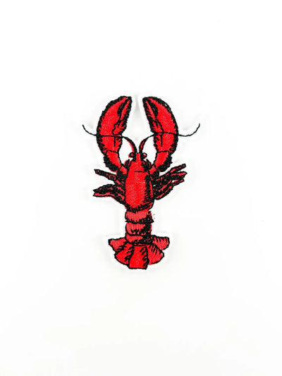 Lobster Embroidered Iron on Patch Beach Marine Life Nature