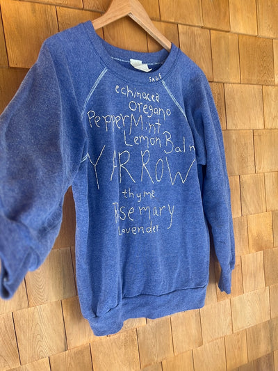 Pre Loved  Ragan Embroidered Flower Names - One Of A Kind