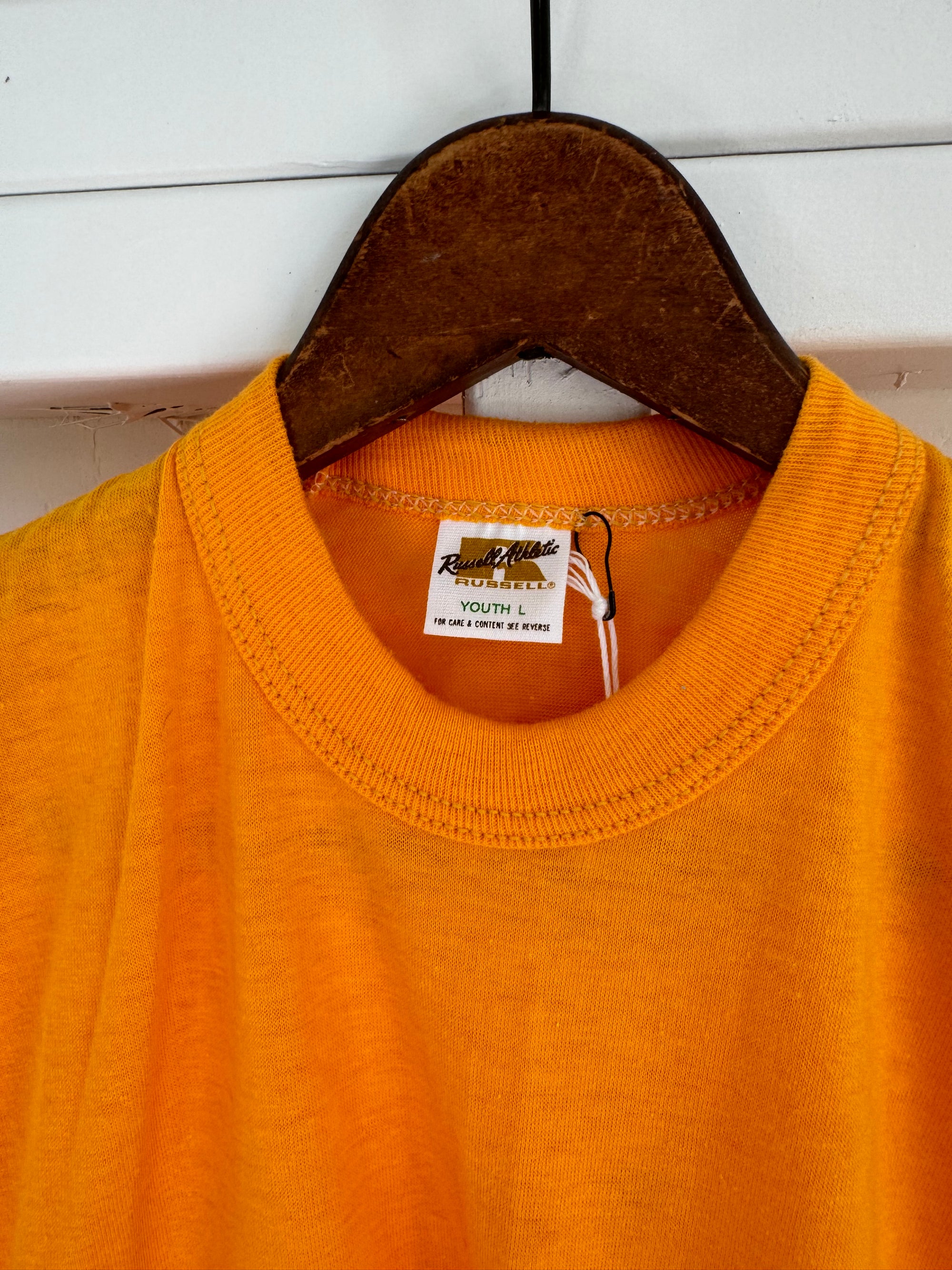 1980s Dead Stock Single Stitch Tee - Yellow