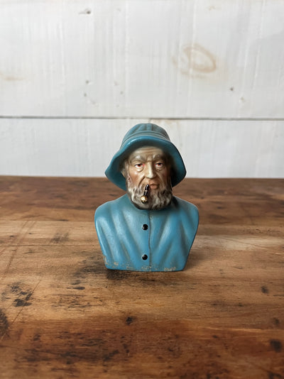 Vintage Atlantic Fisherman Bust - Blue