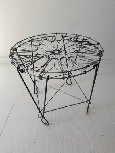 Antique Collapsible Laundry Hamper 19"