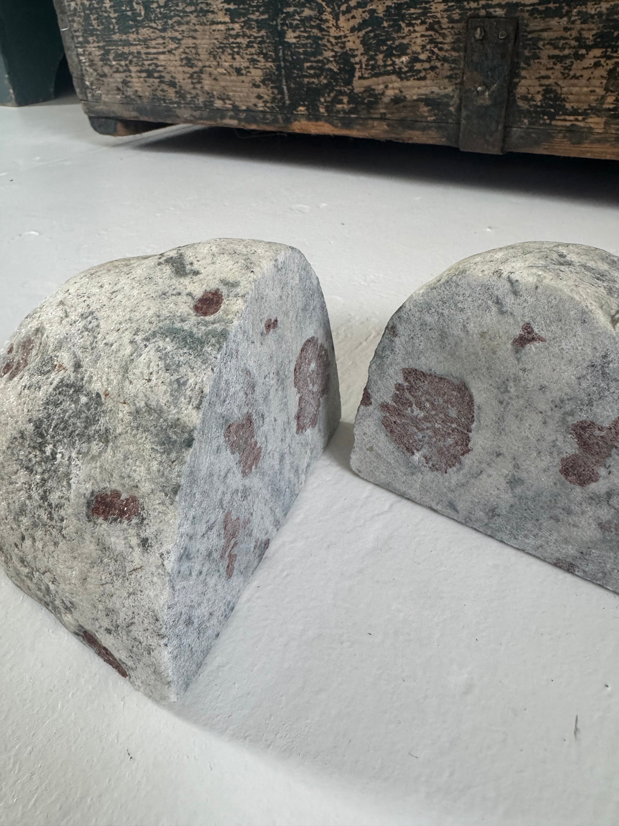 Pair VTG Natural Stone Bookends