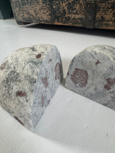 Pair VTG Natural Stone Bookends
