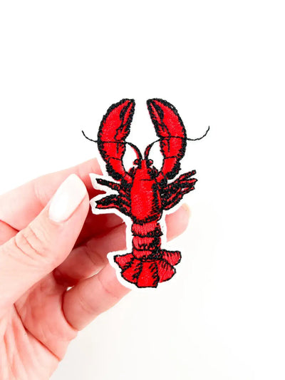 Lobster Embroidered Iron on Patch Beach Marine Life Nature