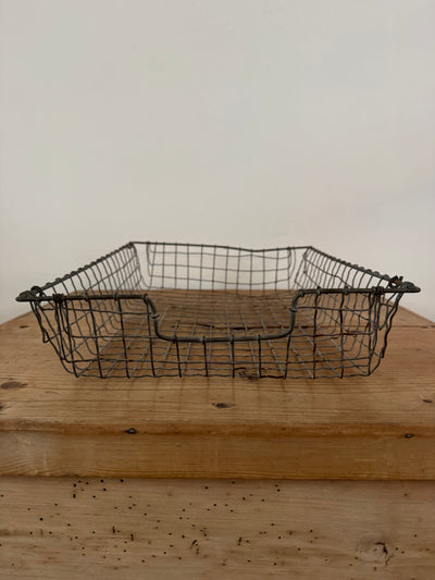 Antique Crinkle Wire Letter Tray