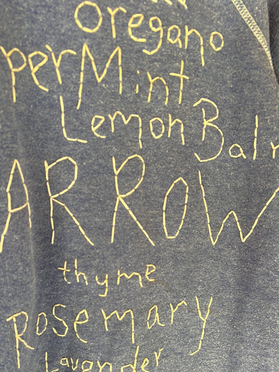 Pre Loved  Ragan Embroidered Flower Names - One Of A Kind