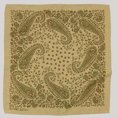 Natural Dye Silk Bandana - Chebula