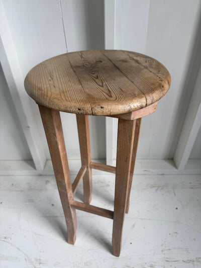 Vintage Scrubbed Pine Stool