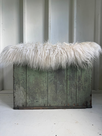 Antique Wood Chest - Sea Mist