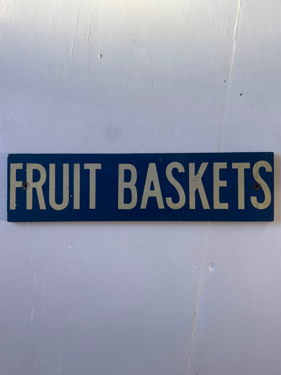 VTG Fruit Basket Farm Stand Sign