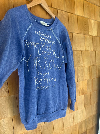 Pre Loved  Ragan Embroidered Flower Names - One Of A Kind