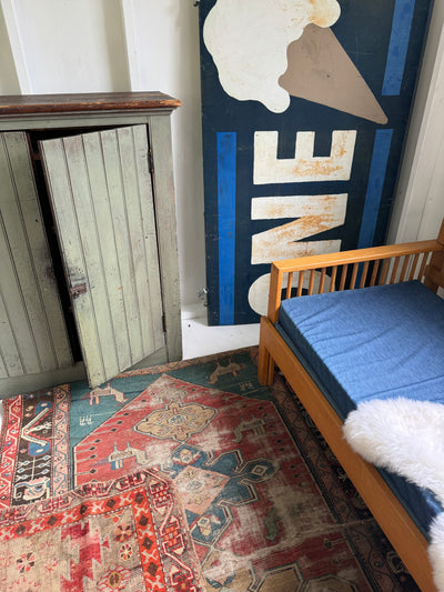 Vintage ONE Ice Cream Cone Metal Sign