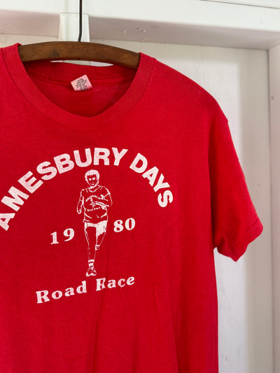 Vintage 1980 Amesbury Days Road Race Tee Shirt
