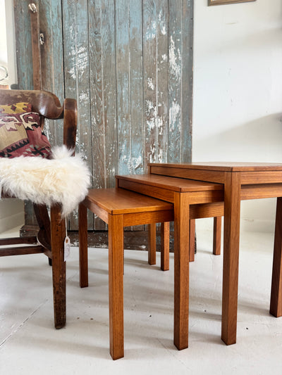 VTG Mid Century Wood Nesting Tables