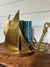 Vintage Brass Anchor Books Ends - Pair