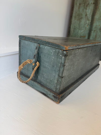 Antique Sea Chest - Rope Handle