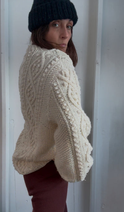 Vintage Fisherman's Cardigan Sweater