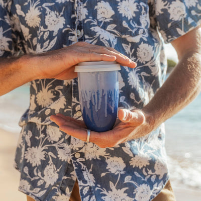 Neptune Ceramic Travel Mug – 12oz with Lid & Sleeve