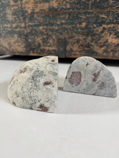 Pair VTG Natural Stone Bookends