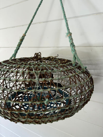 Antique French Wire Fish Trap Basket
