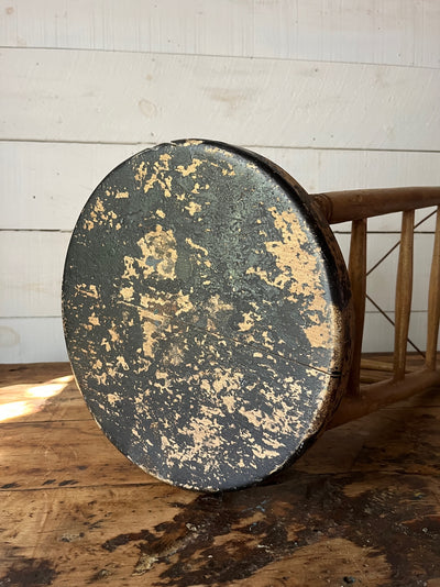 Vintage Wood Stool - Light Wood