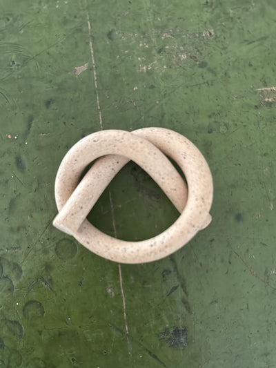 Handmade Ceramic Knot Napkin Rings Set of 4