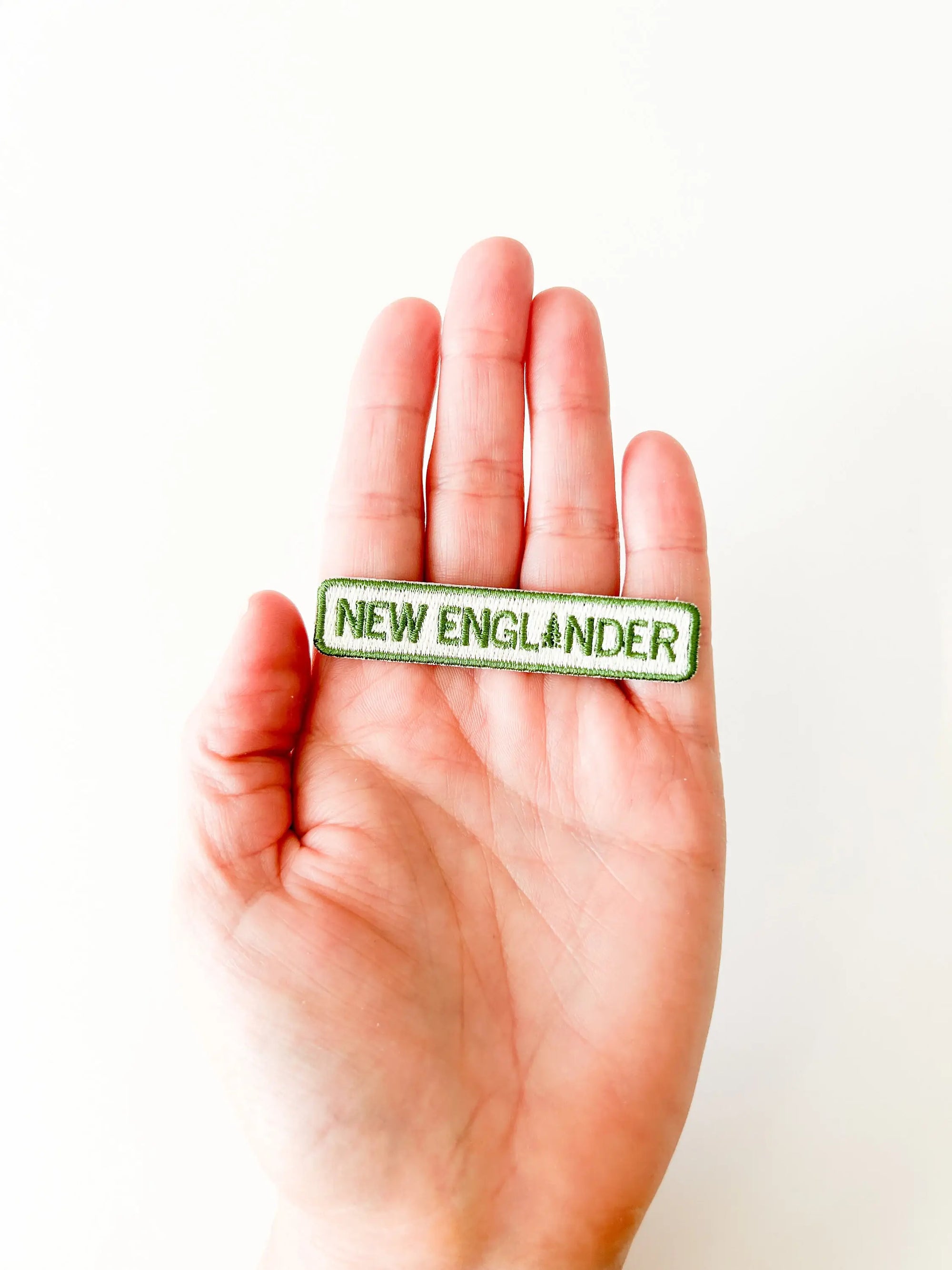 New England Embroidered Iron - On Patch New Englander