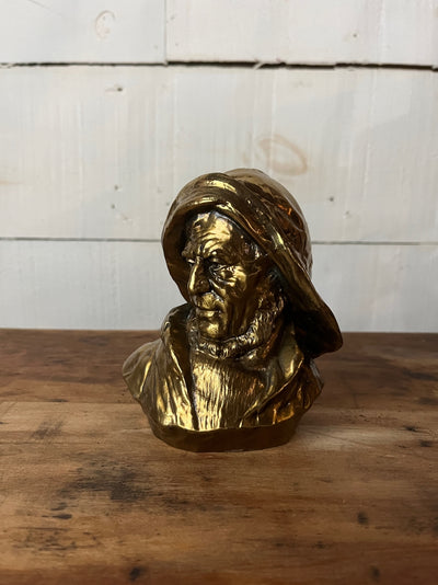 Vintage Atlantic Fisherman Bust - metal