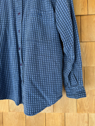 Vintage Super Soft Plaid Shirt - Blue + Black