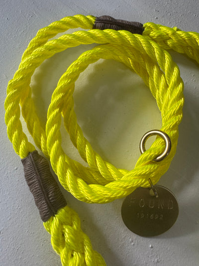 Saftey Yellow Rope Dog Leash