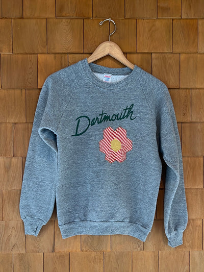 Vintage Dartmouth Heather Grey Raglan - Quilt Patch