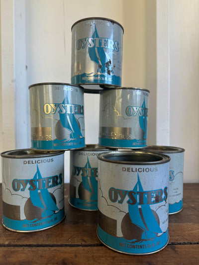 Vintage Oyster Tin 16oz