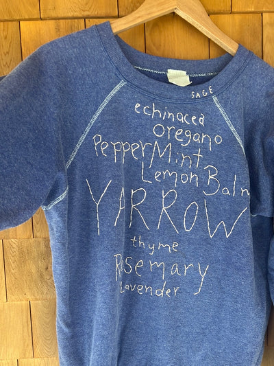 Pre Loved  Ragan Embroidered Flower Names - One Of A Kind