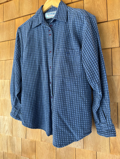 Vintage Super Soft Plaid Shirt - Blue + Black