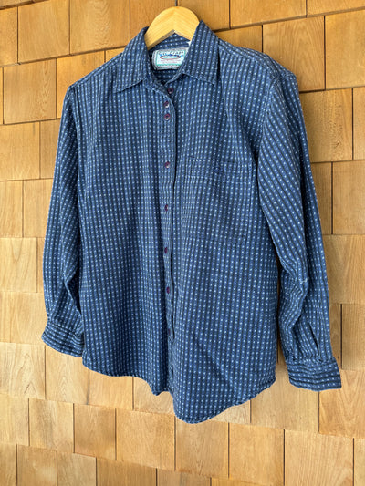 Vintage Super Soft Plaid Shirt - Blue + Black