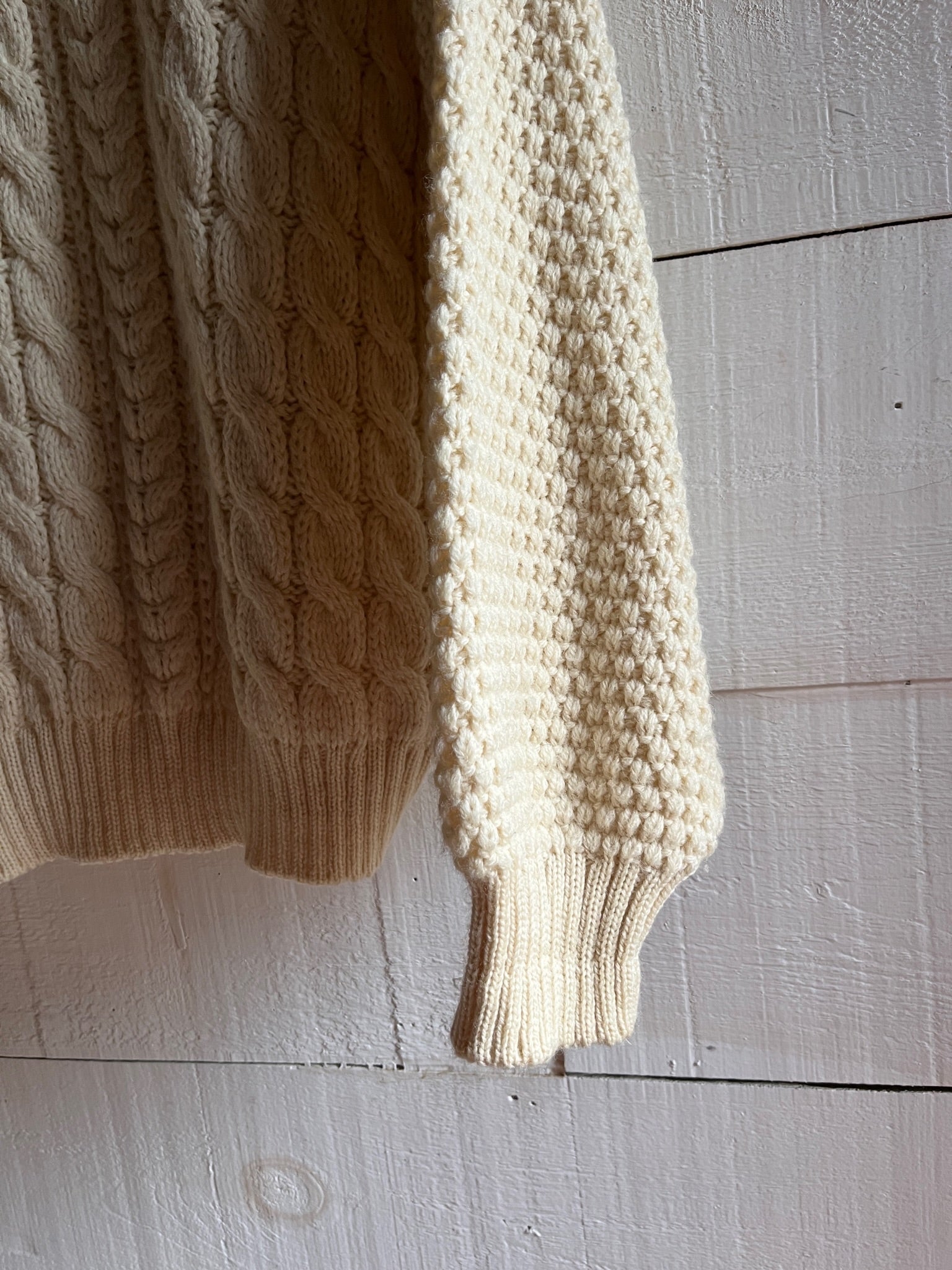 Vintage Wool Fishermen's Sweater