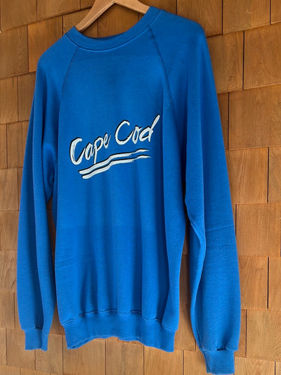 Vintage Cape Cod Raglan Sweatshirt - Blue