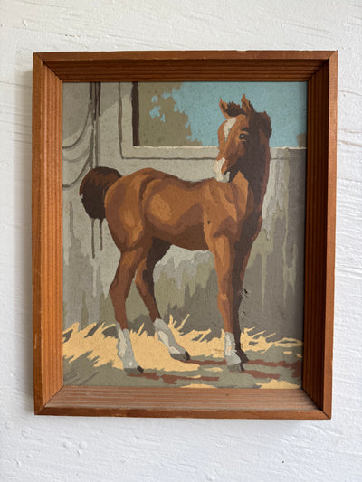Paint By Numbers Horse - Brown Pony Tail