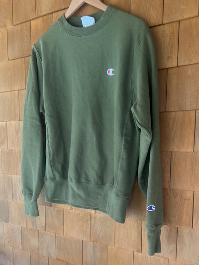 Vintage CHAMPION Army Green Crewneck Sweatshirt