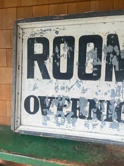 Vintage Rooms Available Metal Sign