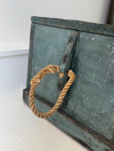 Antique Sea Chest - Rope Handle