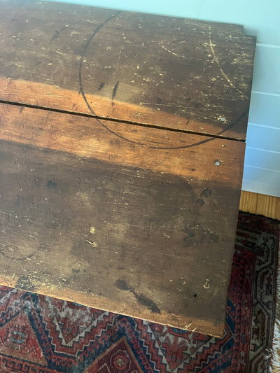 Antique Painted Blue Cabinet