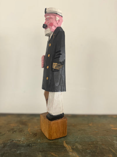 Vintage Handcarved Fisherman - Captain