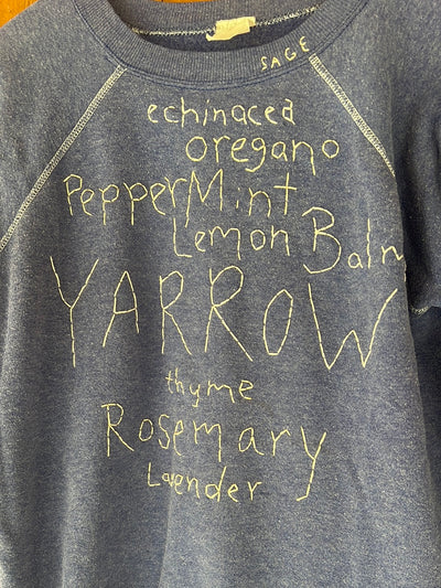 Pre Loved  Ragan Embroidered Flower Names - One Of A Kind