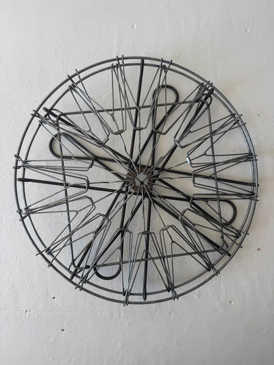 Antique Collapsible Laundry Hamper 19"