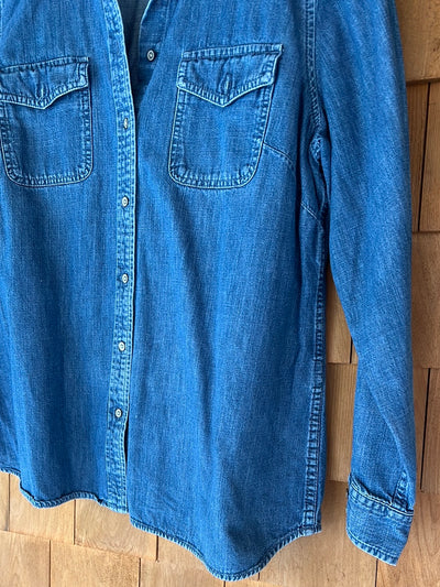 Vintage Cotton Denim Work Shirt