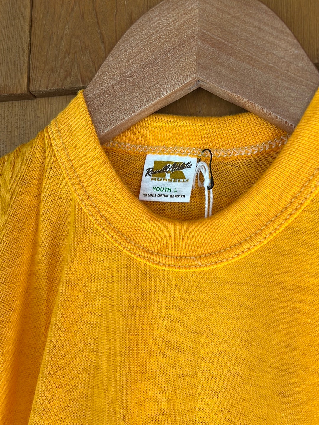 1980s Dead Stock Single Stitch Tee - Yellow