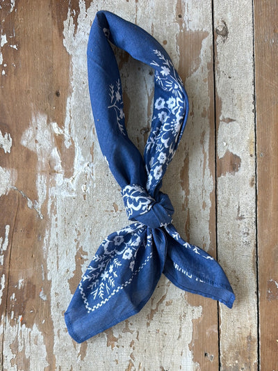 Cotton Field Bandana - Azure Blue