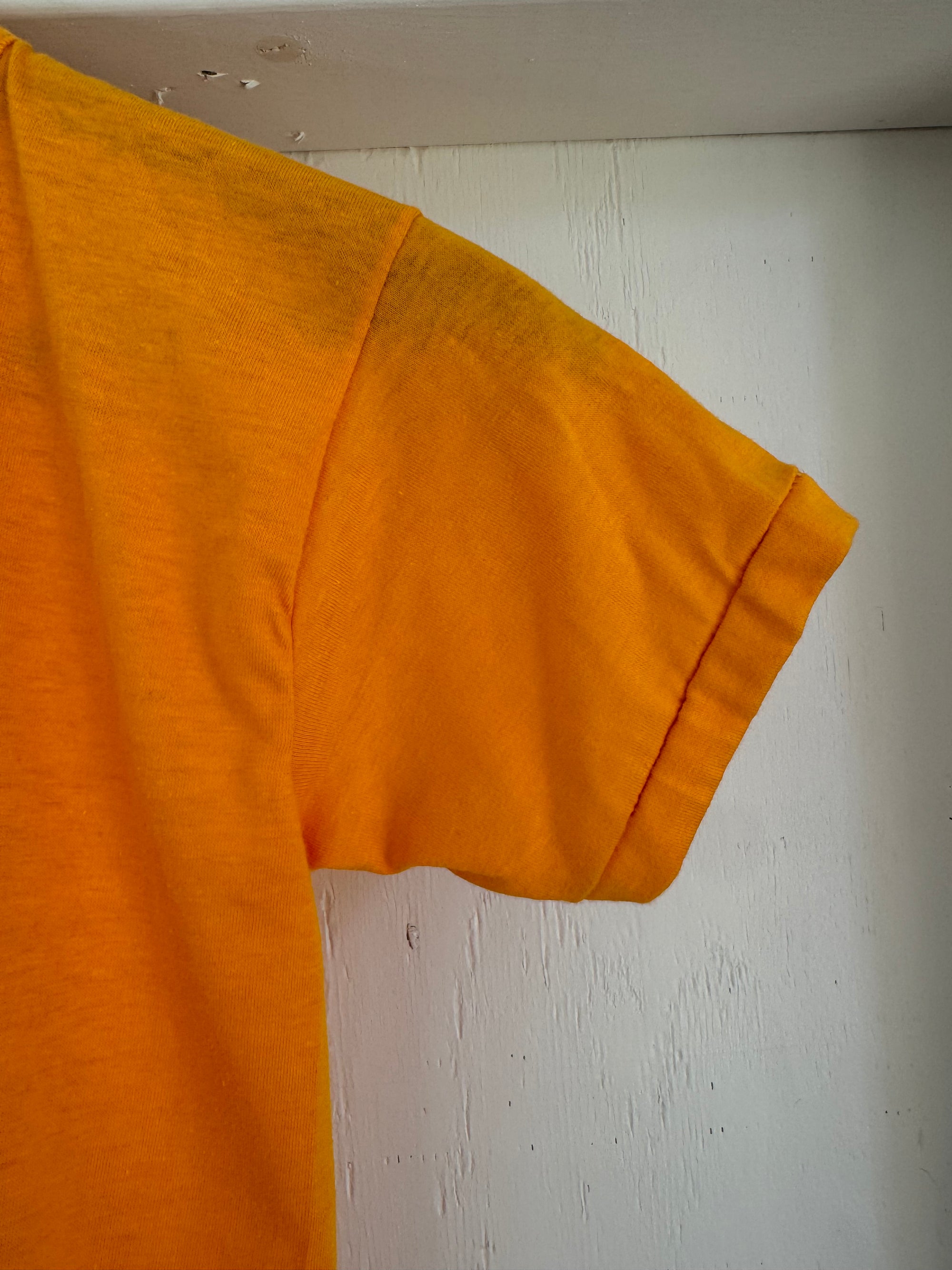 1980s Dead Stock Single Stitch Tee - Yellow